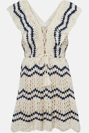 ANNA KOSTUROVA Abito polo Seaside in crochet