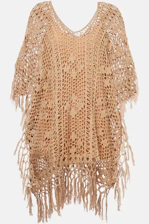 ANNA KOSTUROVA Caftano in crochet di cotone
