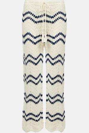 ANNA KOSTUROVA Pantaloni Nautical in crochet