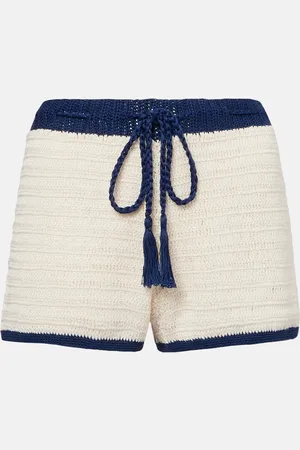 ANNA KOSTUROVA Shorts Seaside in crochet di cotone