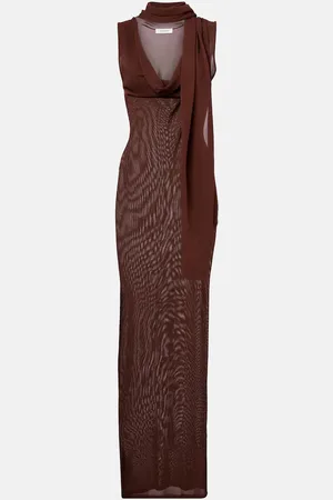 AYA MUSE Abito lungo con foulard