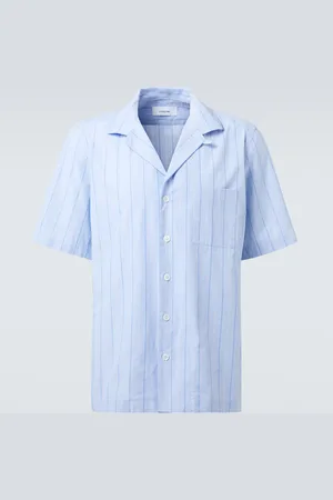 LARDINI Camicia in popeline di cotone a righe