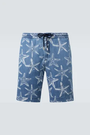 Vilebrequin Shorts di jeans con stampa