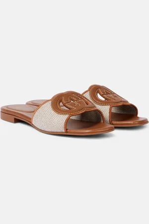 Gucci Sandali Interlocking G con finiture in pelle