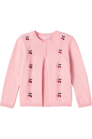 La Coqueta Cardigan Espina in cotone con ricamo
