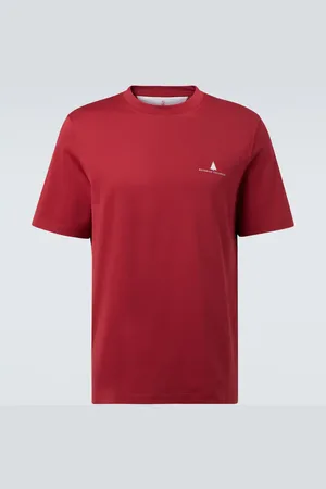 Brunello Cucinelli T-shirt in jersey di cotone con logo