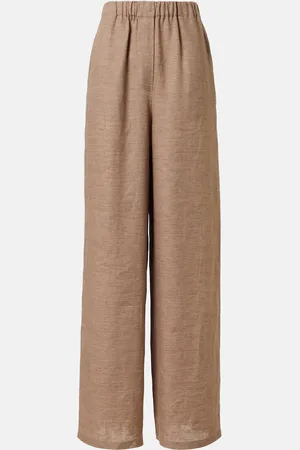 Loro Piana Pantaloni a gamba larga Valerio in lino
