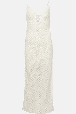 SIR Abito lungo Rayure in crochet di cotone