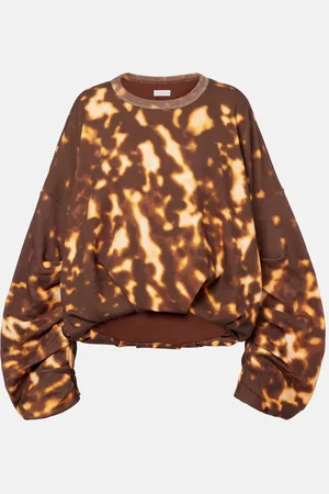 DRIES VAN NOTEN Felpa in cotone con stampa