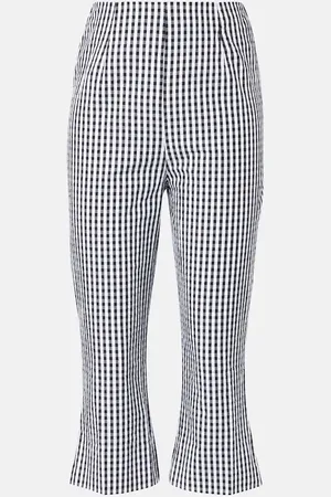 FAITHFULL THE BRAND Pantaloni in popeline di cotone a quadretti