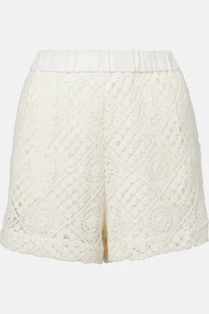 SIR Shorts in crochet di cotone a vita alta