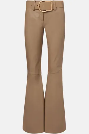 Dorothee Schumacher Pantaloni flared Statement III in pelle