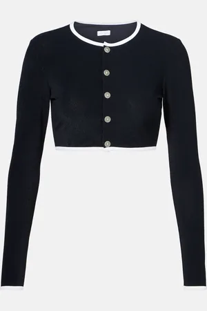 Jade Swim Cardigan cropped in spugna