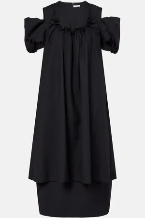 NOIR KEI NINOMIYA Abito lungo in lana con cut-out