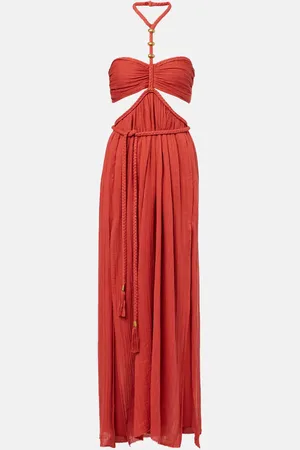 Isabel Marant Abito lungo in cotone con cut-out