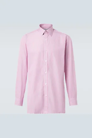 Charvet Camicia in popeline di cotone a righe
