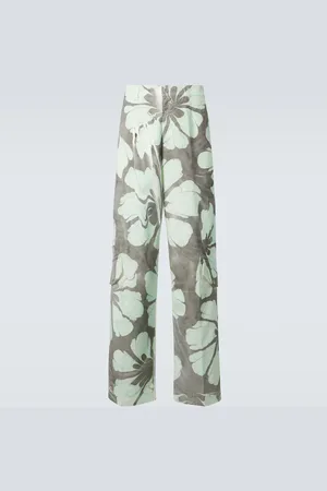 DRIES VAN NOTEN Pantaloni a gamba larga in cotone