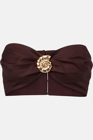 Adriana Degreas Top a fascia in misto cotone