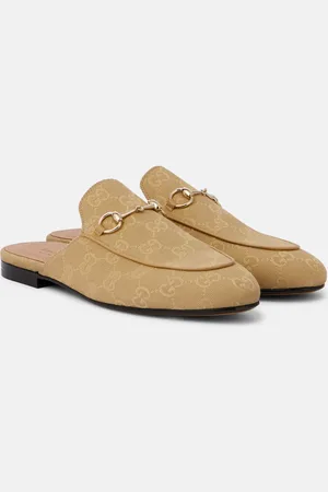 Gucci Mules Princetown Horsebit in canvas GG