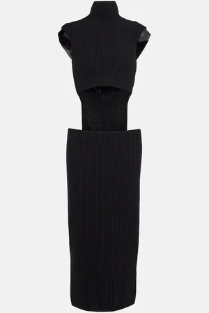 Sportmax Abito midi Arabba in lana e cashmere