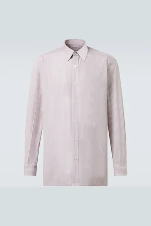 Charvet Camicia in popeline di cotone a righe