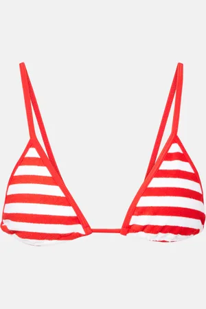 Jade Swim Top bikini Via a righe