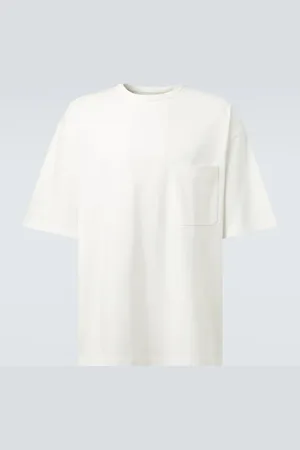 LEMAIRE T-shirt Boxy in cotone e lino