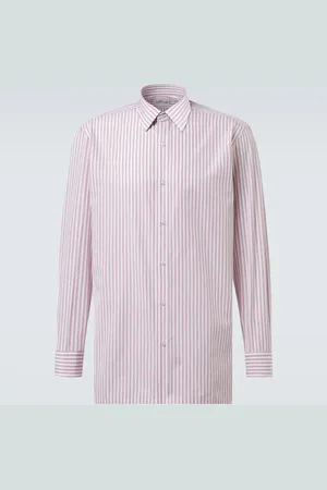Charvet Camicia in popeline di cotone a righe