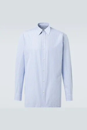 Charvet Camicia in popeline di cotone a righe