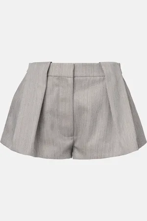 Stella McCartney Shorts in misto lana a vita alta
