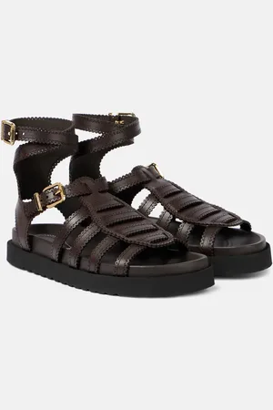 ZIMMERMANN Sandali gladiatore Goldie in pelle