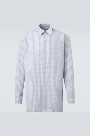 Charvet Camicia in popeline di cotone a quadri