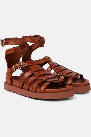 ZIMMERMANN Sandali gladiatore Goldie in pelle