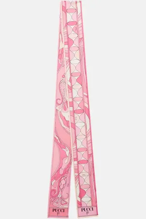 Puccini Sciarpa Orchidee in twill di seta
