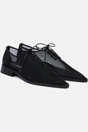 Victoria Beckham Stringate in mesh con pelle
