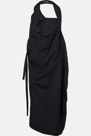 JUNYA WATANABE Abito midi in lana con scollo all’americana