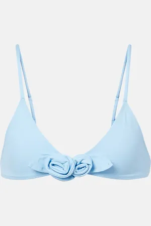 COPERNI Top bikini con applicazione floreale