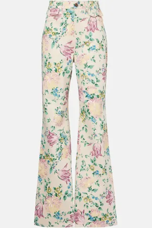 Chloé Chloé Jeans flared a vita alta con stampa