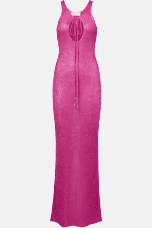 Bananhot Abito lungo Jules in maglia con paillettes