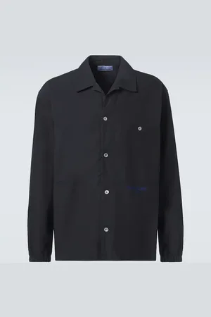 Stone Island Camicia Marina in canvas di cotone