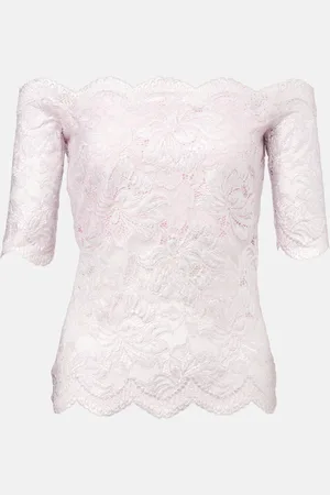 Paco rabanne Top in pizzo floreale