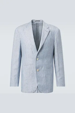 Dunhill Blazer in misto lino a righe
