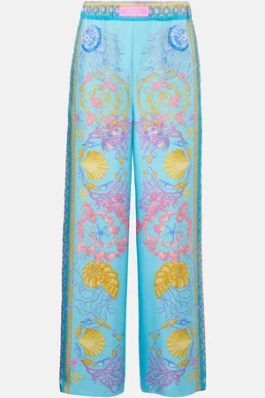 VERSACE Pantaloni a gamba larga con stampa