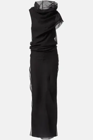 Khaite Abito lungo Jeanty in tulle