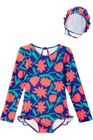 Jelly Mallow Costume intero e cuffia con stampa