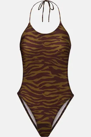 The Attico Costume intero con stampa zebrata