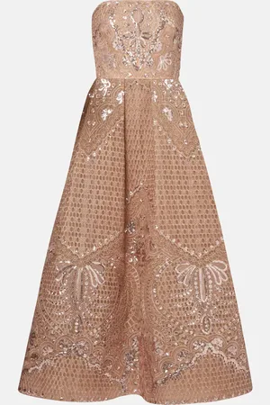 Elie saab Abito lungo con ricamo