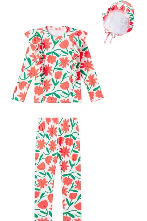 Jelly Mallow Costume intero e cuffia con stampa