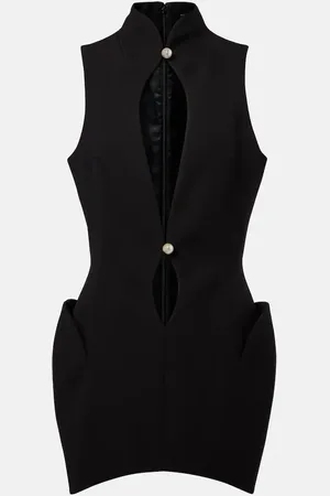 MUGLER Abito corto con cut-out