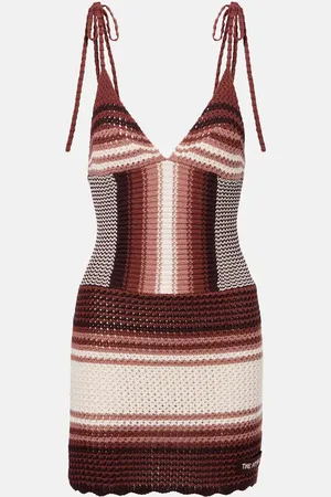The Attico Abito corto in crochet di cotone